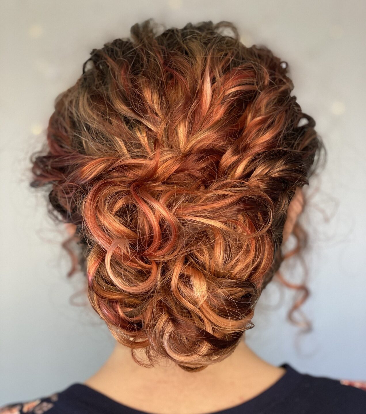 curly hair up-do by Curl Guru Shenara De Silva